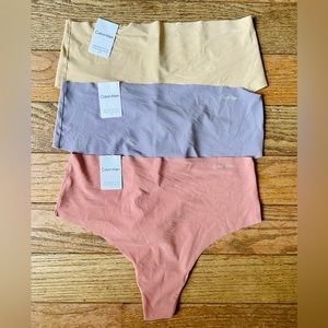Calvin Klein seam free high waist thongs